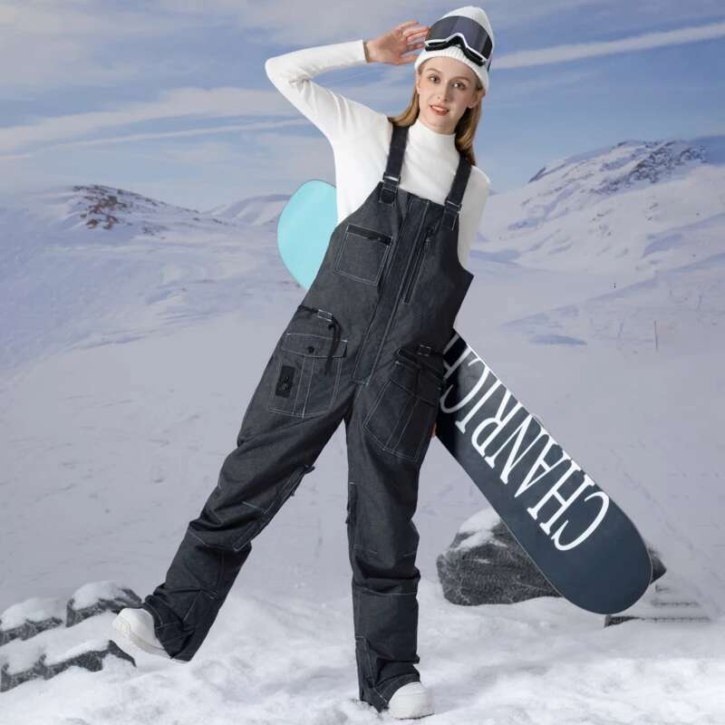 Ski Pants for Men and Women, Windproof, Waterproof, Thicken Snow Pants, Outdoor Sports, Snowboarding, Breathable Jean Trousers