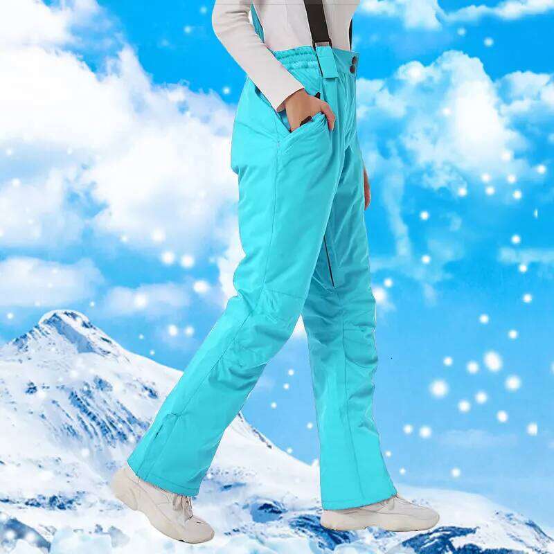 New Women's Ski Windproof Waterproof Snowboard Wear Winter Outdoor Warm Snow Sports Pants Female Skiing Trousers