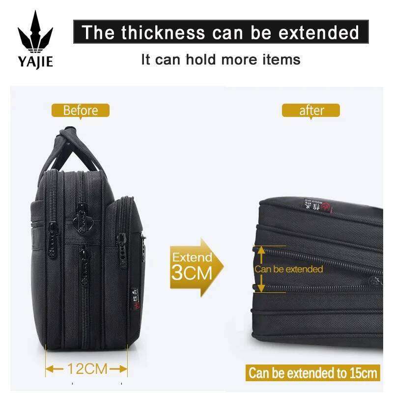 Stylish Water-resistant Businessmans Notebook Case: Spacious Design Fits Up To A 15.6