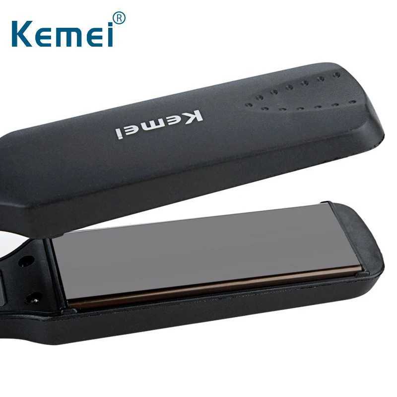 KM-329 Professional Straightening Irons Fast Warmup Thermal Performance Tourmaline Ceramic Heating Plate Hair Straightener W250610