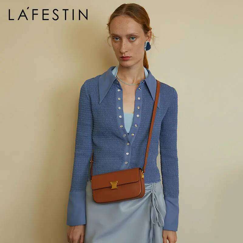 LA FESTIN Original Brand New Shoulder Crossbody Handbag Women Leather Small Square Bag Ladies Designer Fashion Bags