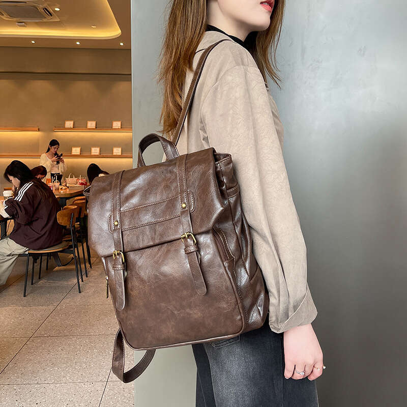 High-End Large Capacity Backpack for Women 2025 New Simple Fashion College Student Book Bag