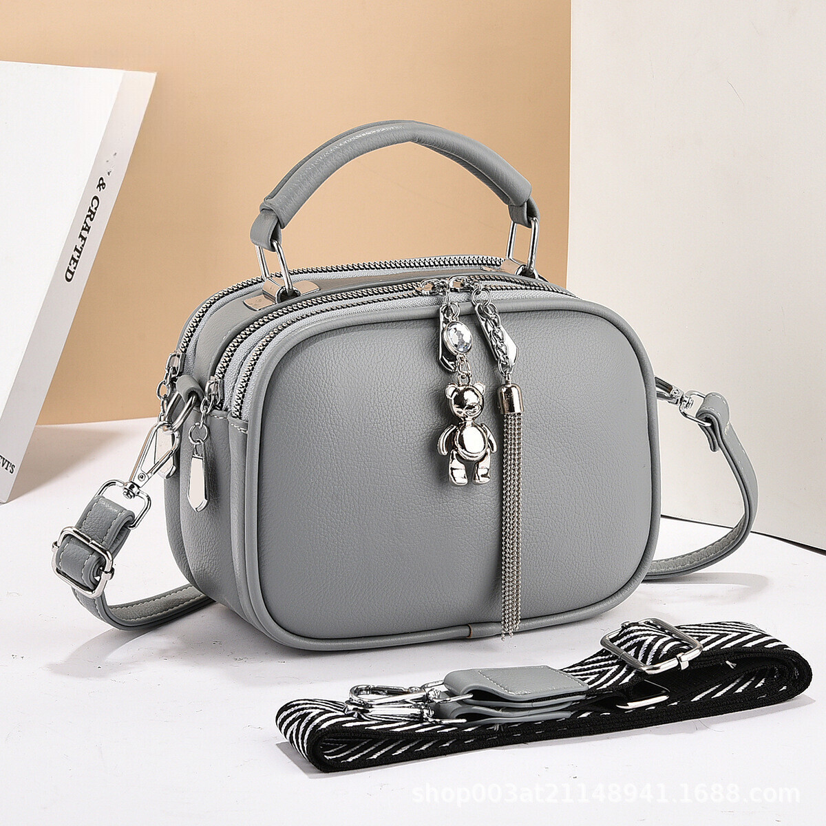 Luxury Wallet Free Shipping 2025 New Designer Bag Trendy Women's Fashion Soft Leather Multi Functional Handbag High Quality Shoulder Bag