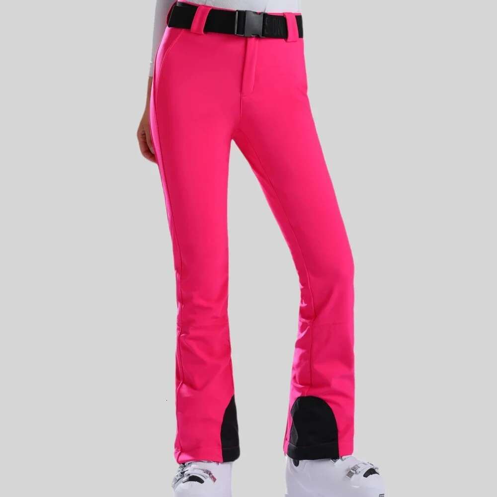 New Slim Fit Skiing Women Snow Trousers Winter Warm Sweat Outdoor Windproof Ski Pants Waterproof Snowboard Clothes