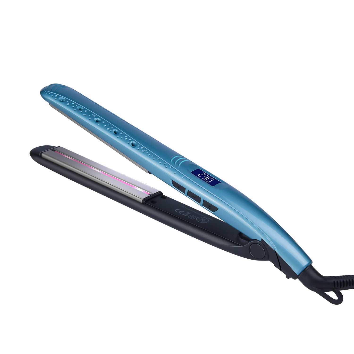 Professional Ceramic MCH Heater Far Infrared Hair Straightener Dry Wet Negative Ion Flat Iron Fast Heating Styling Tool W250610