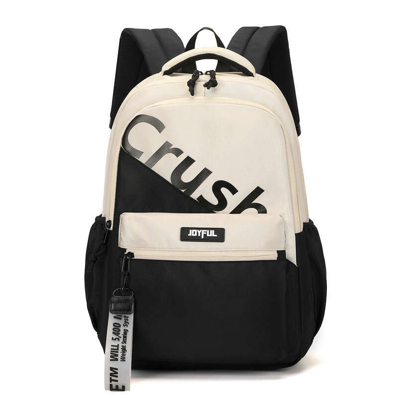 New Style INS Casual Junior High School Student Backpack Unisex Campus Lightweight Burden-Reducing Double Shoulder Bag