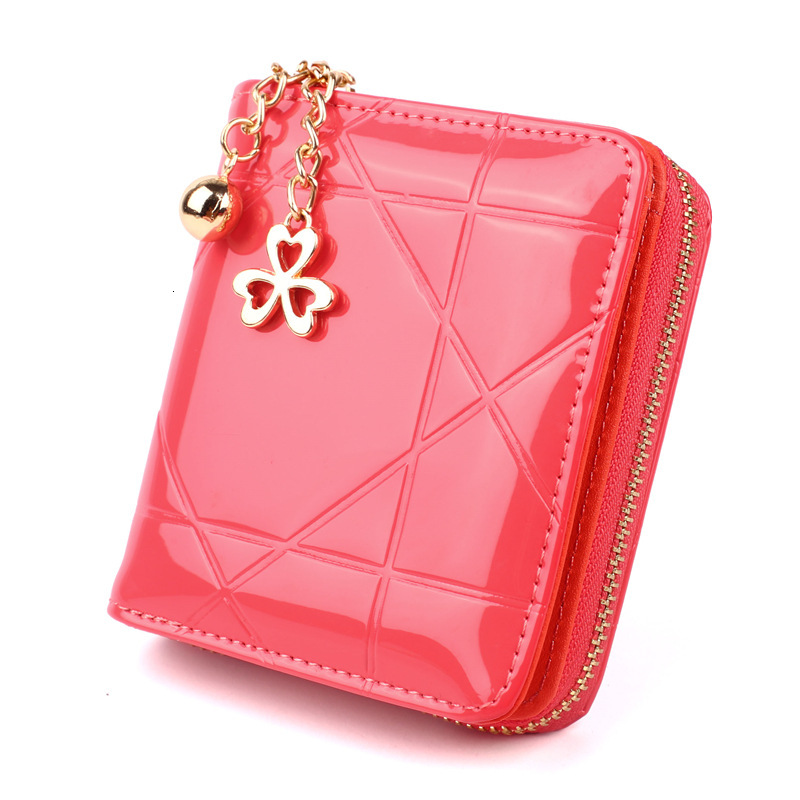 Free Shipping 2025 New Designer Bag Short Zipper Quilted Card Bag Leather Diamond Women's Wallet Exquisite Practical Trend Coin Purse