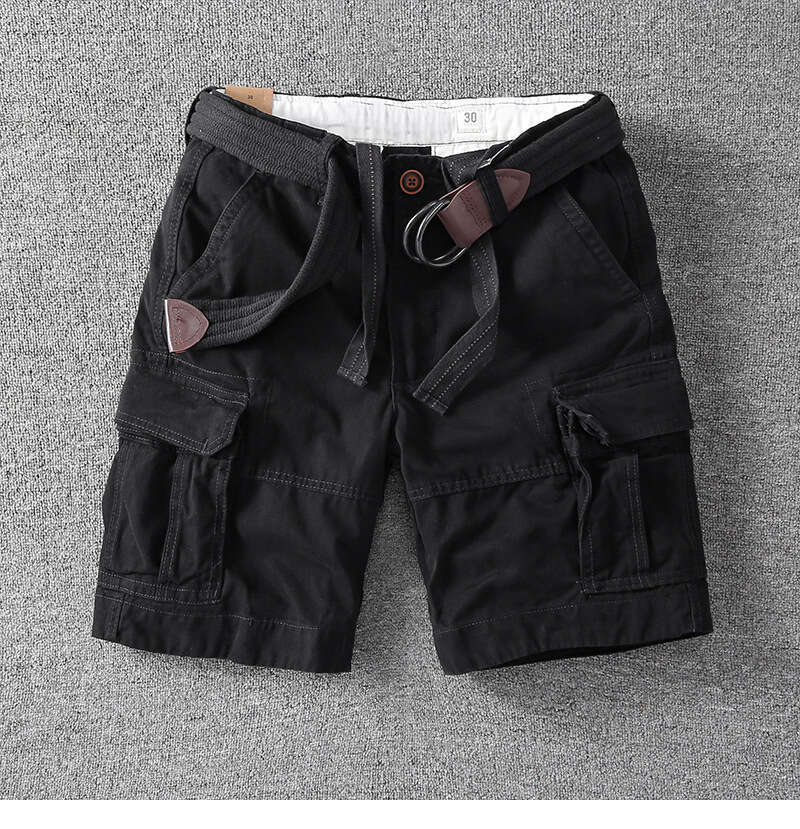 Summer American Style Multi-Pocket Camouflage Cargo Ins Trend Thin Casual Loose Fit Versatile Mid-Length Shorts B5