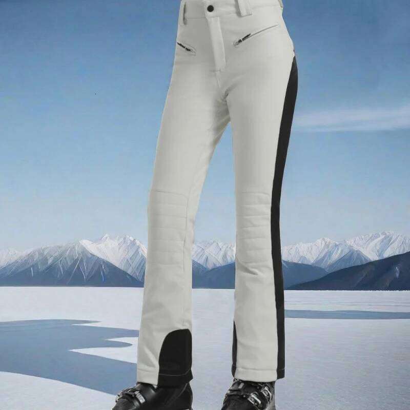 Ladies High Elasticity Skiing Women Slim Winter Trousers 2025 Alpine Sport Ski Pants Outdoor Warm Waterproof Snow Clothes