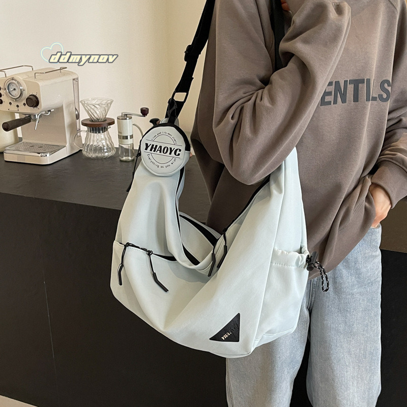 Large Capacity Canvas for Women 2025 New Versatile Casual Simple Dumpling High-end Trendy Crossbody Bag ddmynov