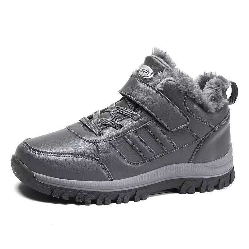 Couples Snow Wear-resistant Non-slip Outdoor Hiking Plus Veet Warm Cotton Shoes