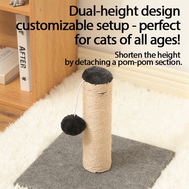 Explosive sisal cat claw pole vertical small cat climbing frame detachable and foldable cat paw grinder factory direct sales