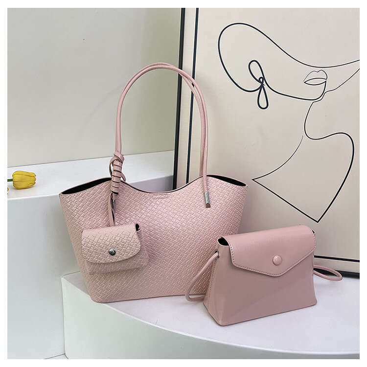 Fashion Simple Commuter Large Capacity 2025 Spring New Casual Stylish Solid Color College Student Shoulder Tote Bag