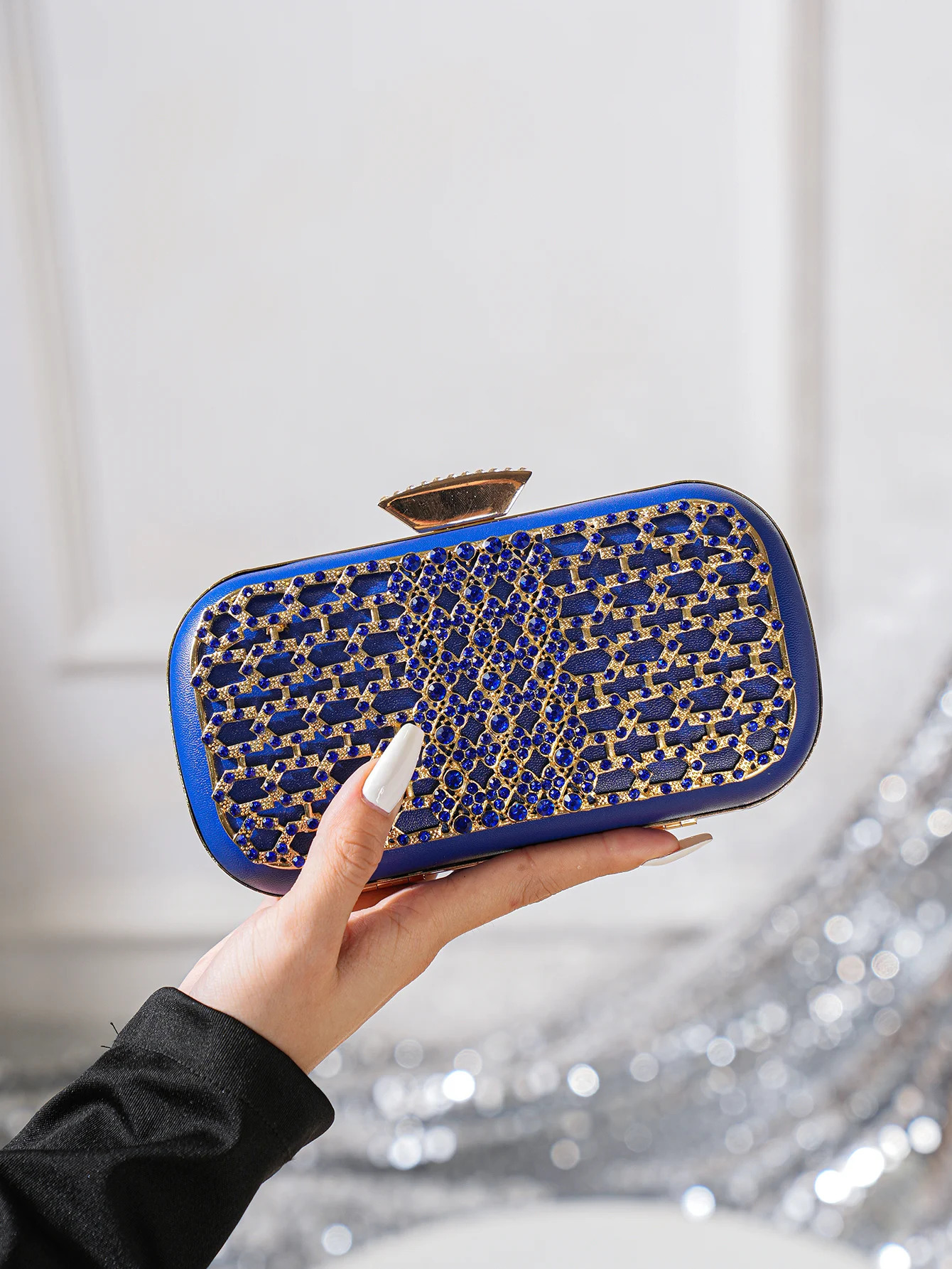 Elegant Rhinestone Evening Bag Perfect for Party Prom Wedding Womens Box Clutch Purse 250605