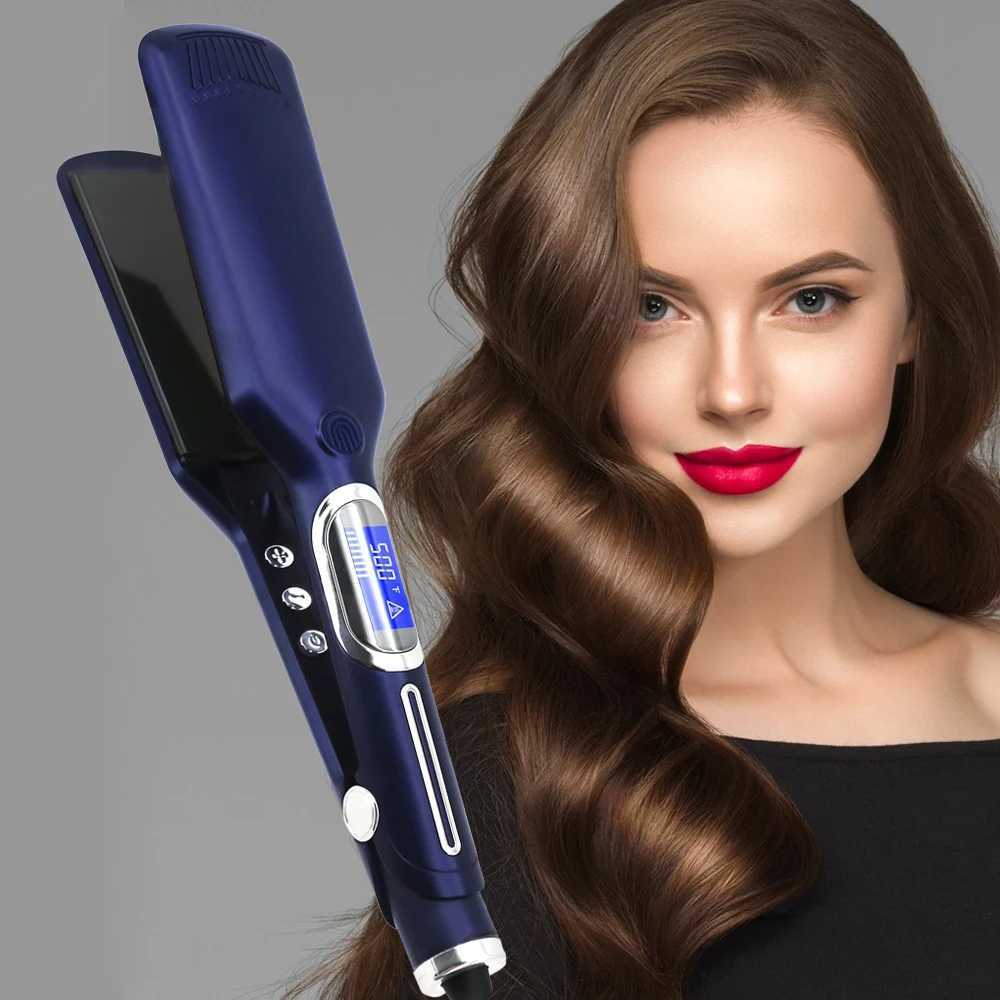 Hair Straightener Curler 500F Professional Hair Flat Iron For Salon Styling Tools Keratin Treatment Dual Voltage LCD Display W250610