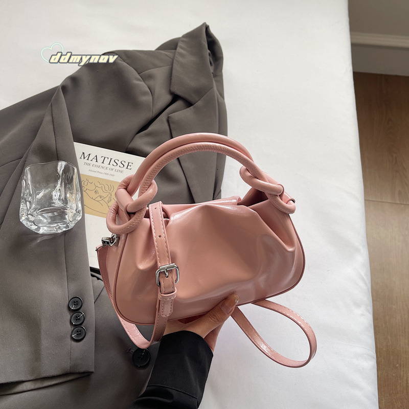 Minimalist Casual Fresh Bags Trendy Versatile Niche Design Lightweight Single Shoulder Crossbody Handheld Cloud Bag ddmynov