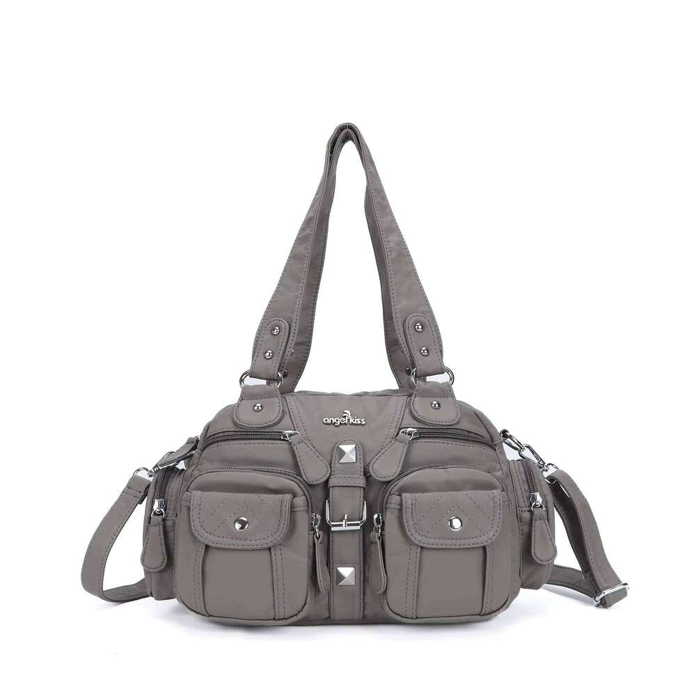 Angelkiss Women Handbags Satchel Top-Handle Handbag PU Bag Dumpling Give Gifts Shoulder Bags Phone Money Pack