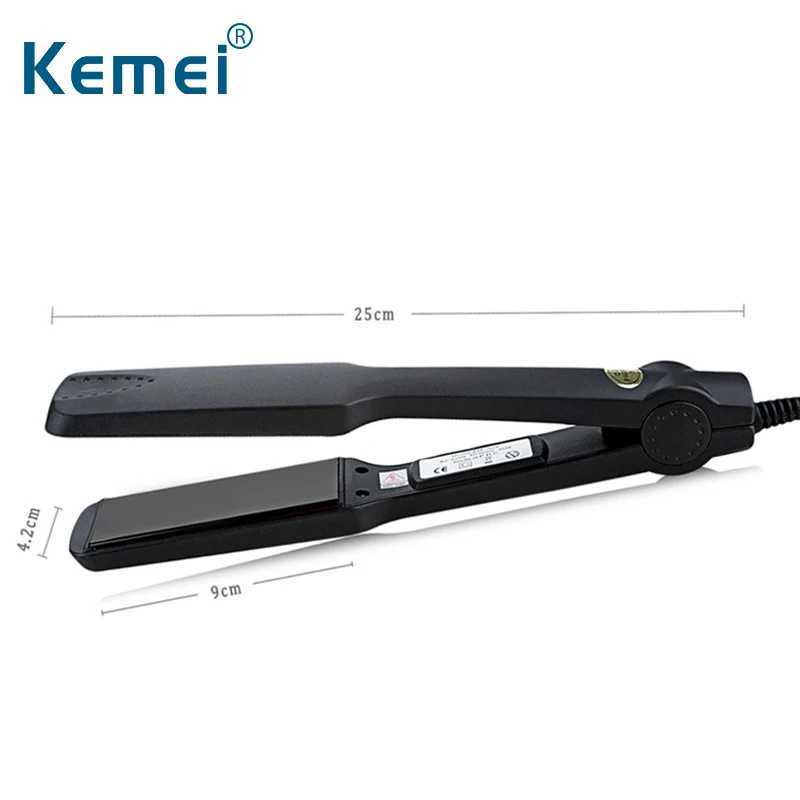 KM-329 Professional Straightening Irons Fast Warmup Thermal Performance Tourmaline Ceramic Heating Plate Hair Straightener W250610