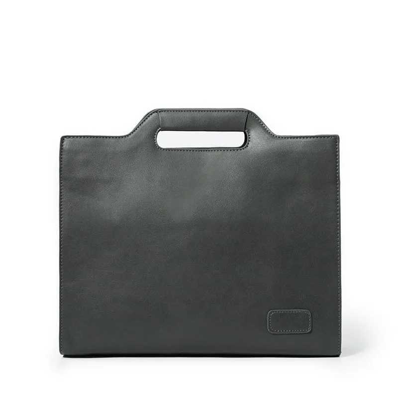 Crazy Horse PU Leather Briefcase Men Vintage Handbag Male Messenger Bags Portfolio Laptop Shoulder Bag Men Office Work Clutch Bag W250610