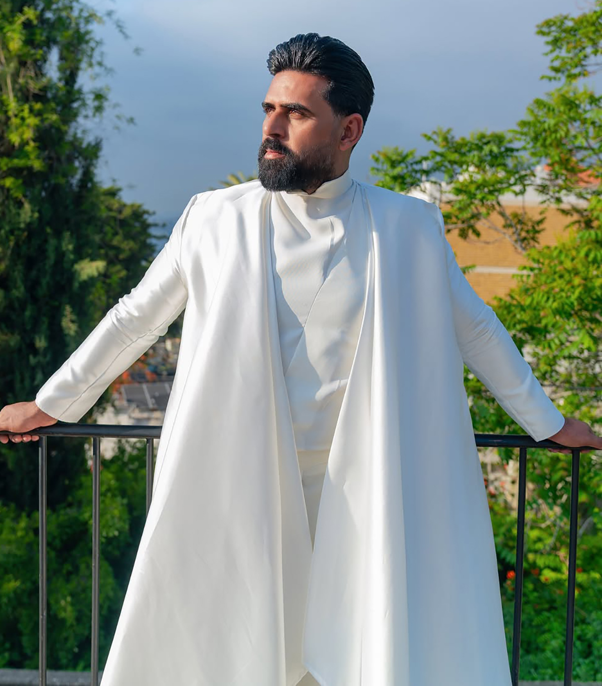 Simple Man Suits for Wedding 2 Pieces Set Long Blazer Muslim Evening Prom Party the Middle East Customized Jacket +Pants Plus Size