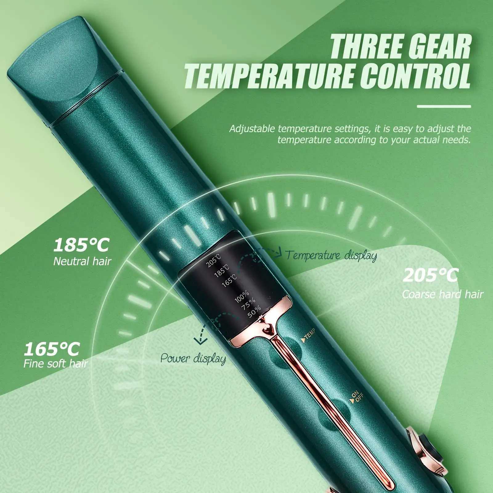 Portable Wireless ABS Adjustable Temperature Styling Hair Straightener Tools Travel Portable Curling Wand Straightener W250610