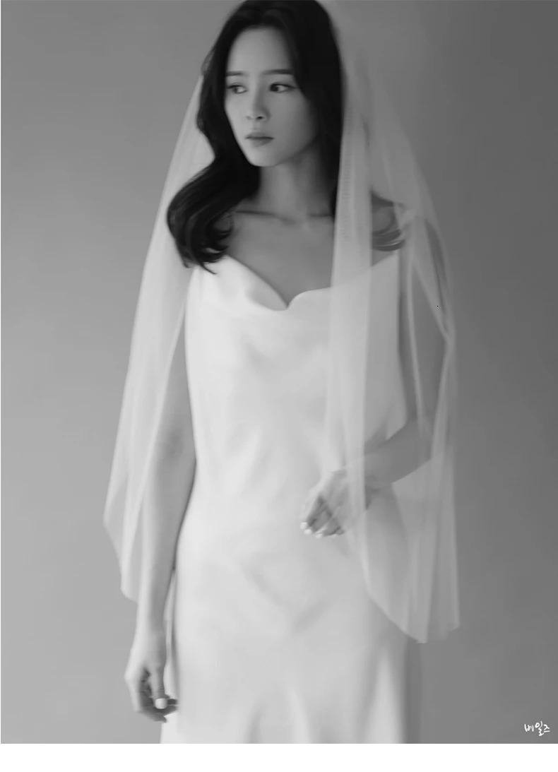 Short Tulle Wedding Veils One Layer With Comb Bridal Veil for Bride Wedding Accessories 90cm Length Customized 250610