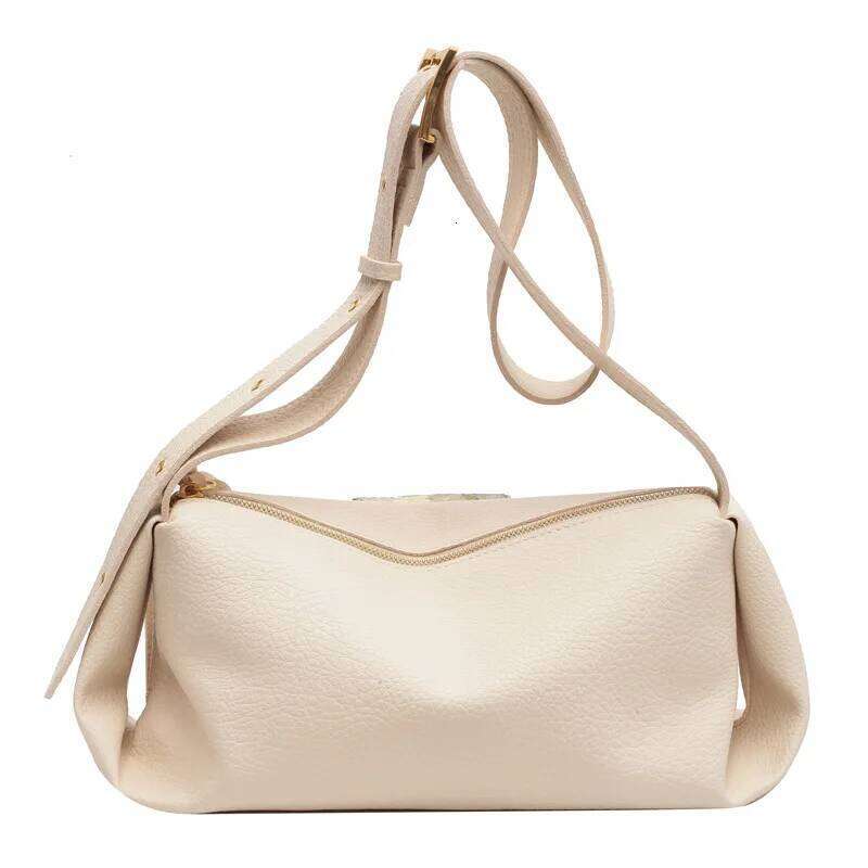 Retro Women Bucket Shoulder Trend Fashion Designer Leather Zippered Large Capacity Crossbody Bag Women's Handbag Wallet