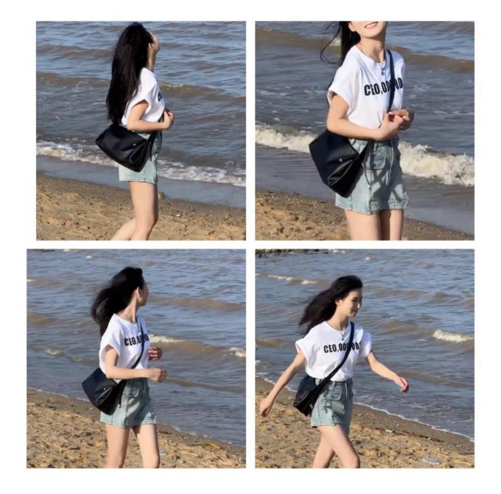 Free Shipping 2025 New Designer Bag Women's Luxury Wallet Trendy Black Design Texture Niche Multifunctional Armpit Bag