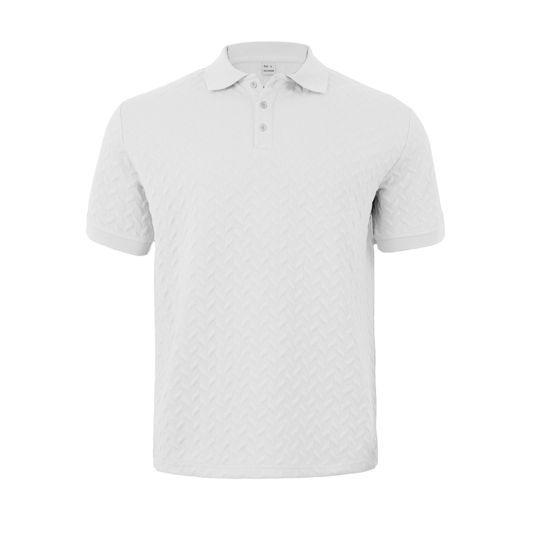 Men's POLO shirts designer T-shirts high-end front panel fashion summer heavyweight jacquard design simple casual business loose POLO short sleev