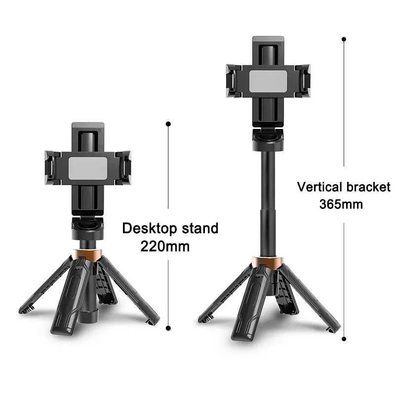New Arrival Universal Portable Selfie Stick Tripod Foldable Mini Selfie Stick Phone Tripod Stand With Detachable Wireless Remote Controller T250610
