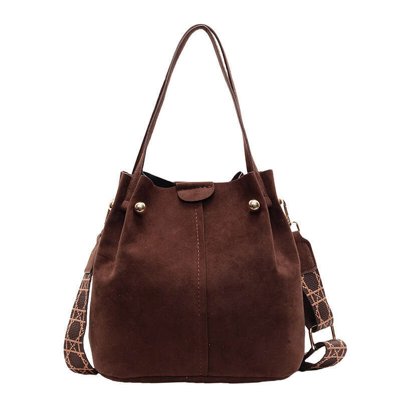 Trendy Bags This Year: Bucket For Women 2025 New High-End Shoulder Summer Versatile Wide Strap Crossbody Bag