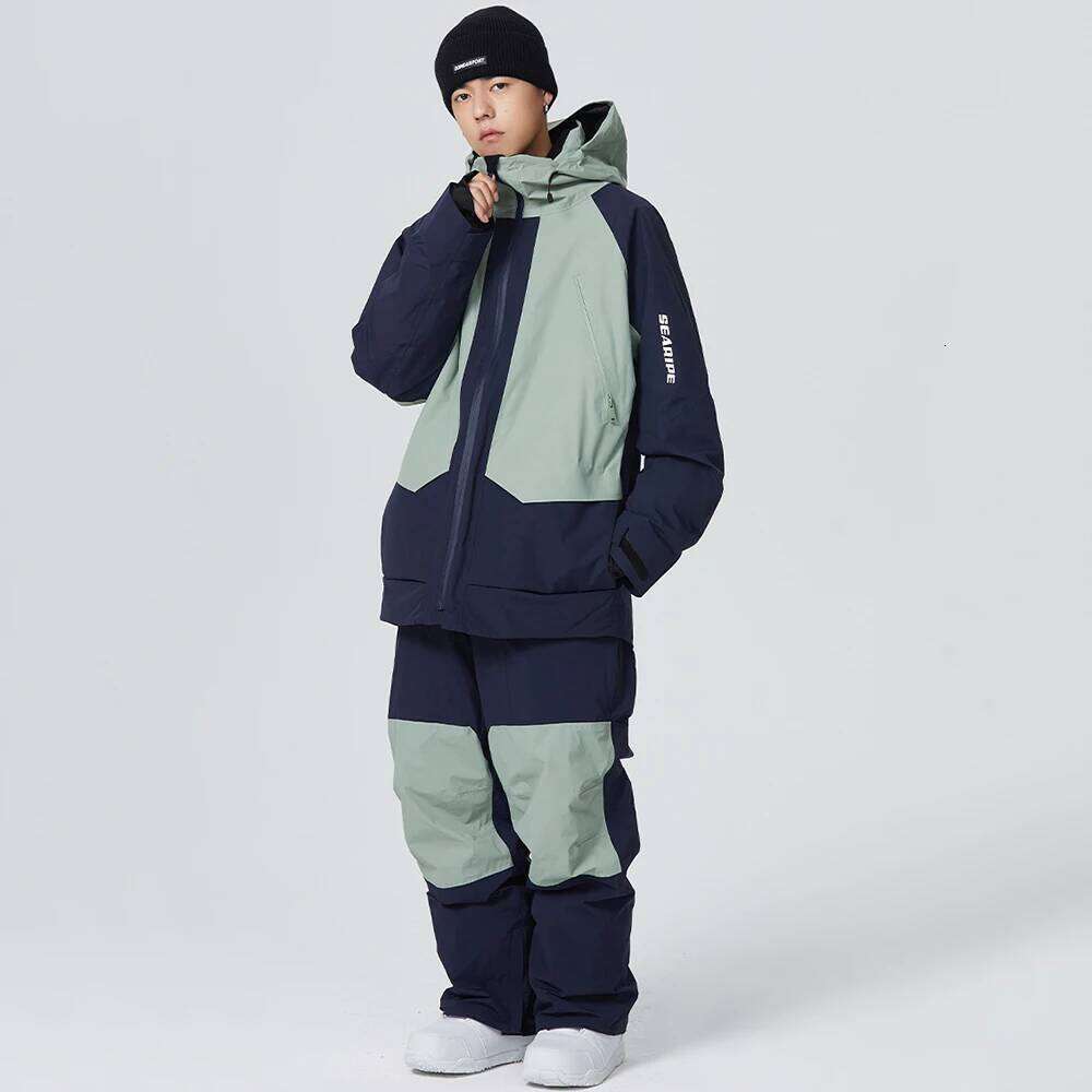 Winter Skiing Women Warm Ski Trousers Waterproof Windproof Snowmobile Clothes Adult Men Loose Snow Pants 2025 New Britches