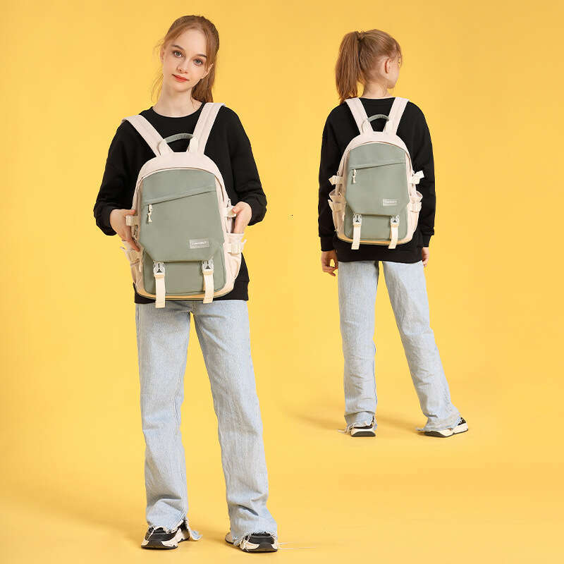 Women Fashion Korean Harajuku Ins Style Simple Lightweight Trendy Versatile Student Backpack For Middle School Students
