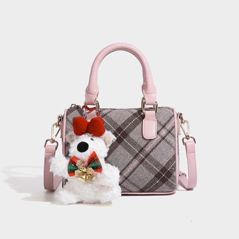 Free Shipping 2025 Spring New Pillow Bag Designer Bags For Luxury Women High-end Plaid Handbag Small Tote Shoulder Crossbody Bag