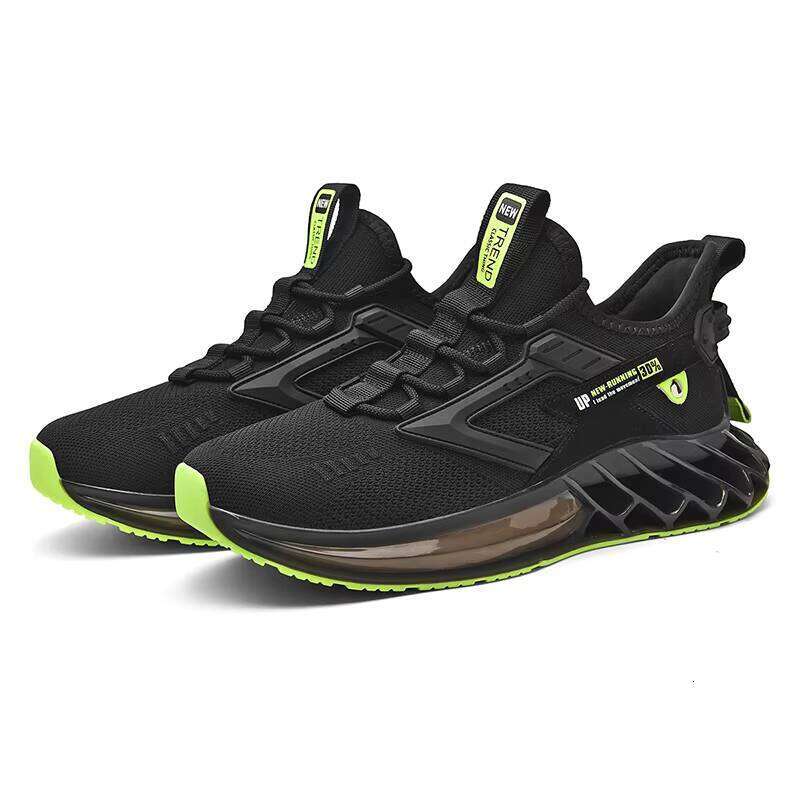 New High-quality High-elastic Flying Woven TPU Blade Bottom Casual Sneakers Men's Trendy Sports Shoes