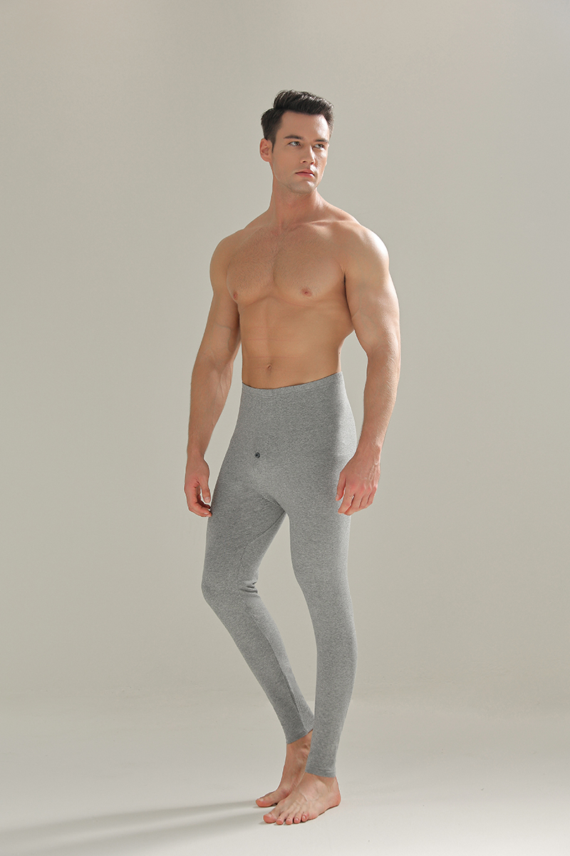 Men's cotton autumn trousers High elastic slim design Comfortable skin-friendly autumn and winter bottoms