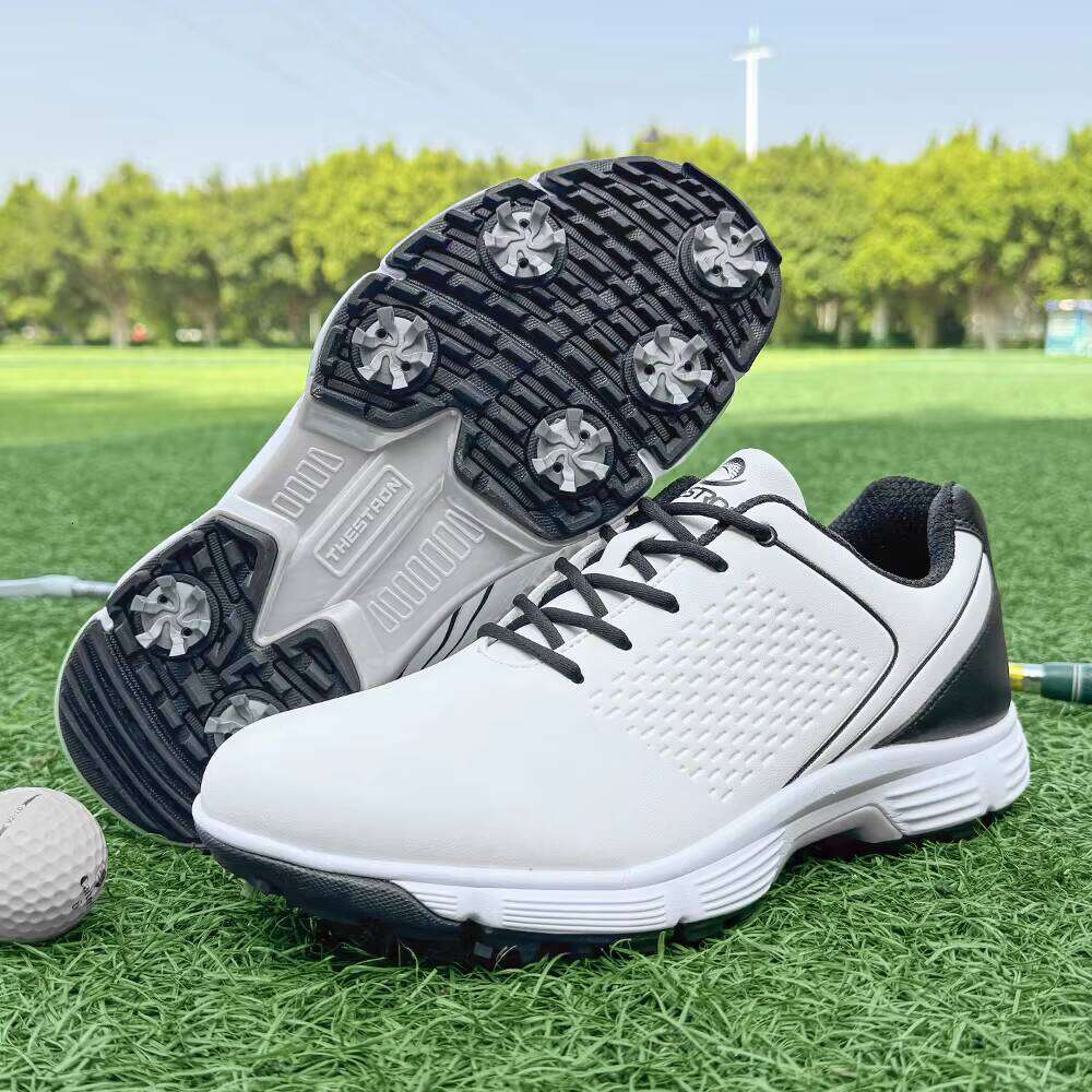 Hot Selling Cross-border Large Size Golf Soles with Active Spikes Sports Men's Shoes