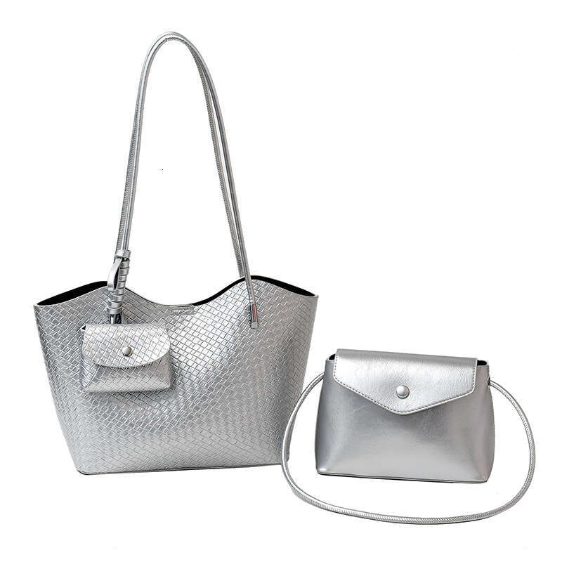 Fashion Simple Commuter Large Capacity 2025 Spring New Casual Stylish Solid Color College Student Shoulder Tote Bag