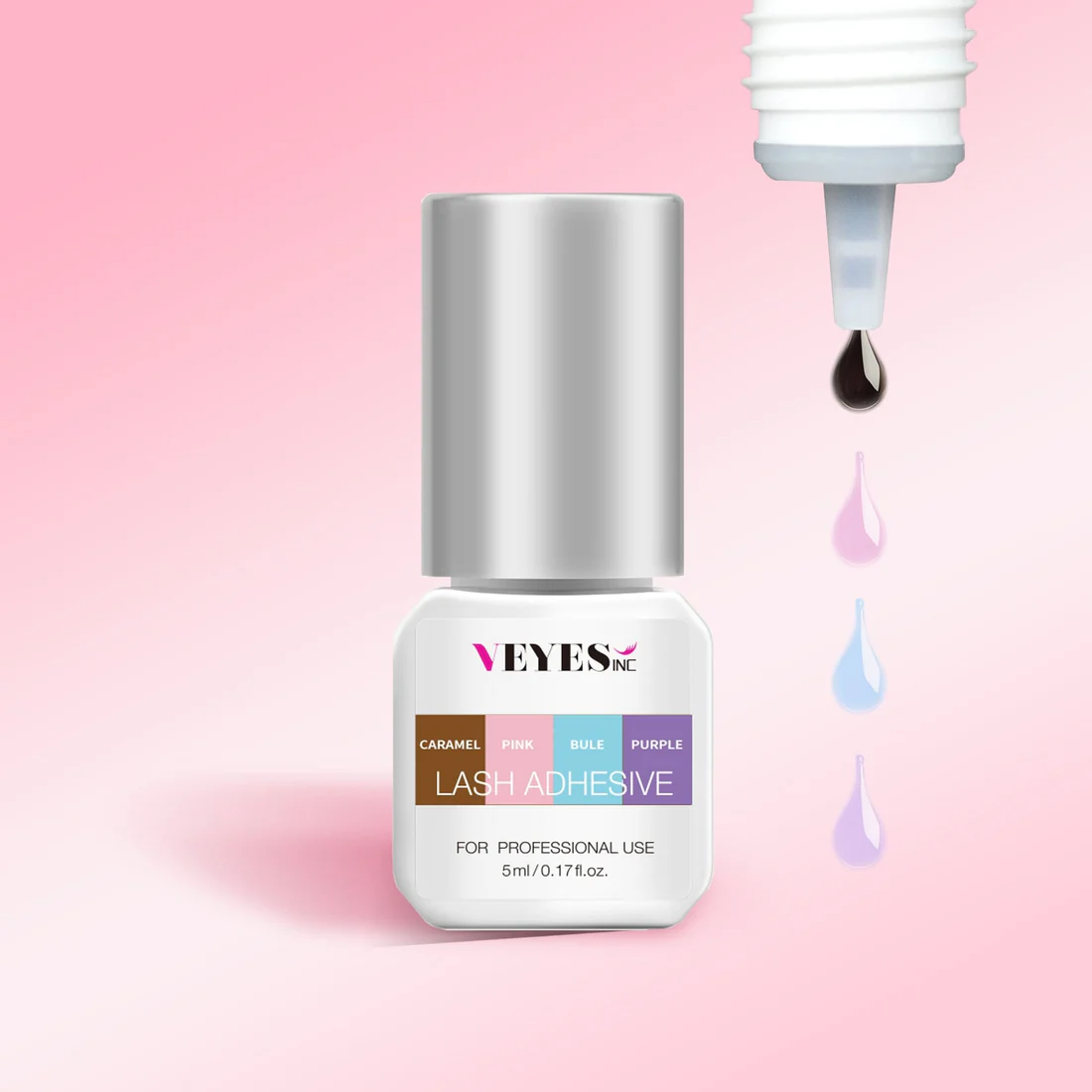 VEYES Wholesale Grafting Lash Extension Glue Professional Waterproof 0.5s 1s Strong Hold Low Humidity Adhesive Fast Dry Eyelash Glue