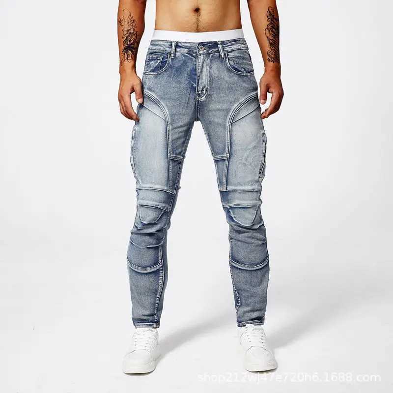 2025 New Motorcycle Jeans Pantalones Motocicleta Hombre Featherbed Jeans Standard Version Car Ride Trousers Pant Summer Riding M250610