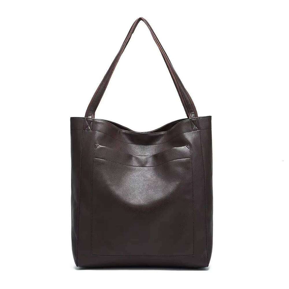 2025 Large Capacity Women Oil Wax Leather Fashion Purse Shoulder Bags With Side Pockets Girl Handbags Female Totes