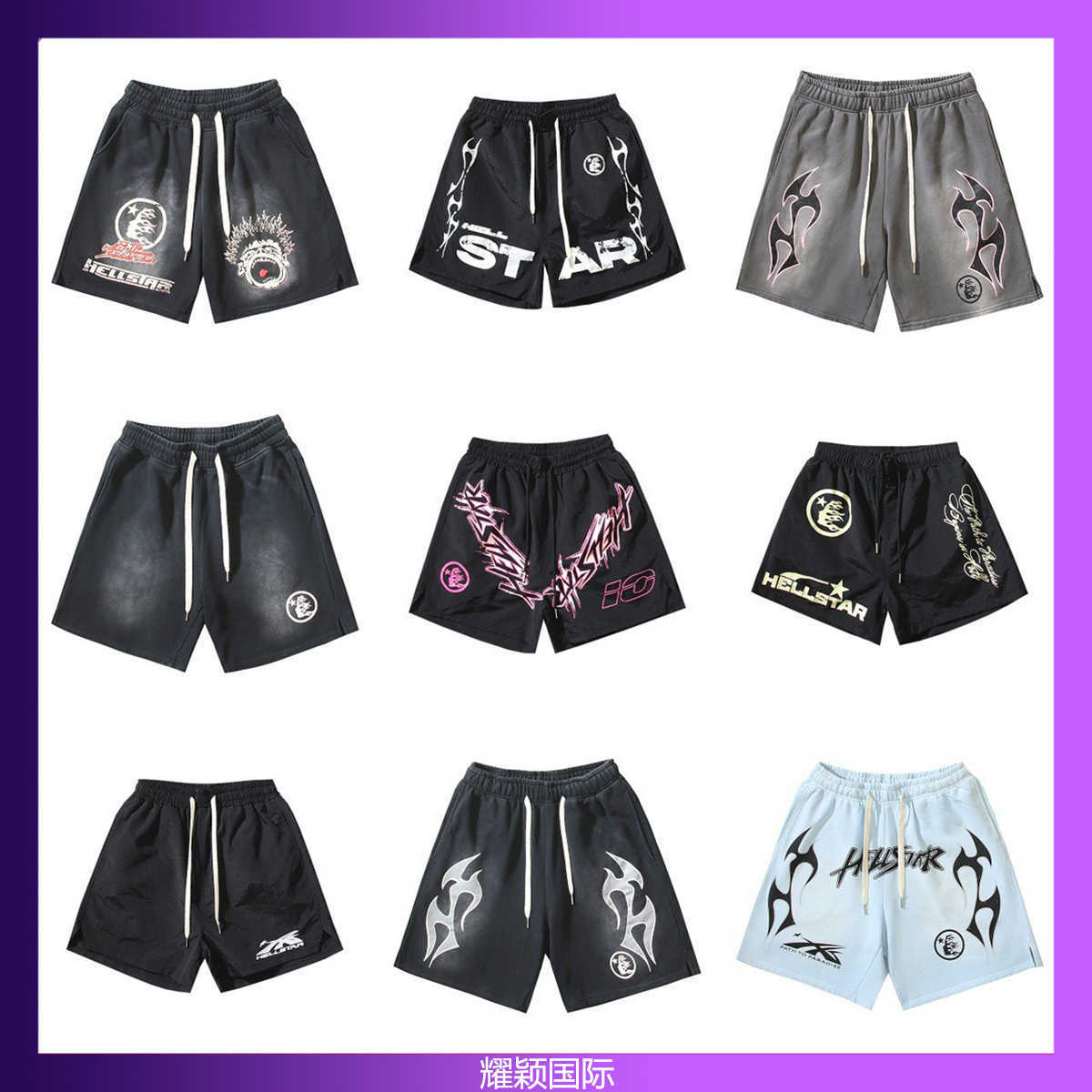 Washed Vintage Casual Shorts 2024 Summer New Loose Fit Five-Point Shorts T250609