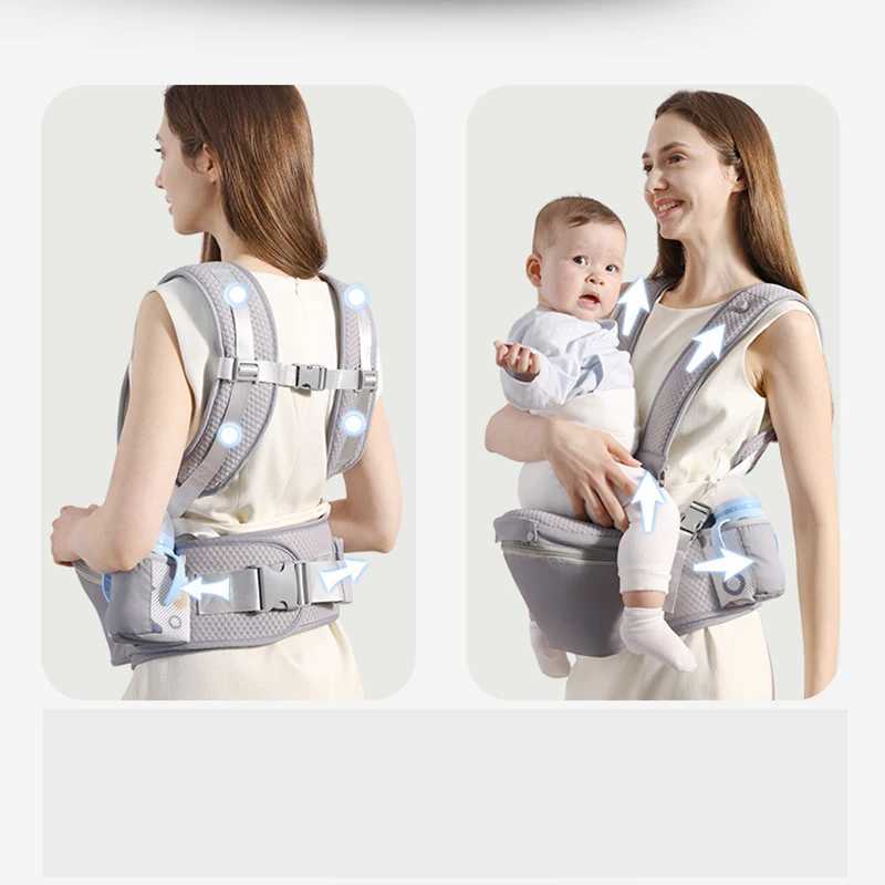 2025 New Style Newborn Ergonomic Baby Carrier Backpack Infant Baby Hipseat Carrier Front Facing Ergonomic Kangaroo Baby Wrap Sli y250610L90E