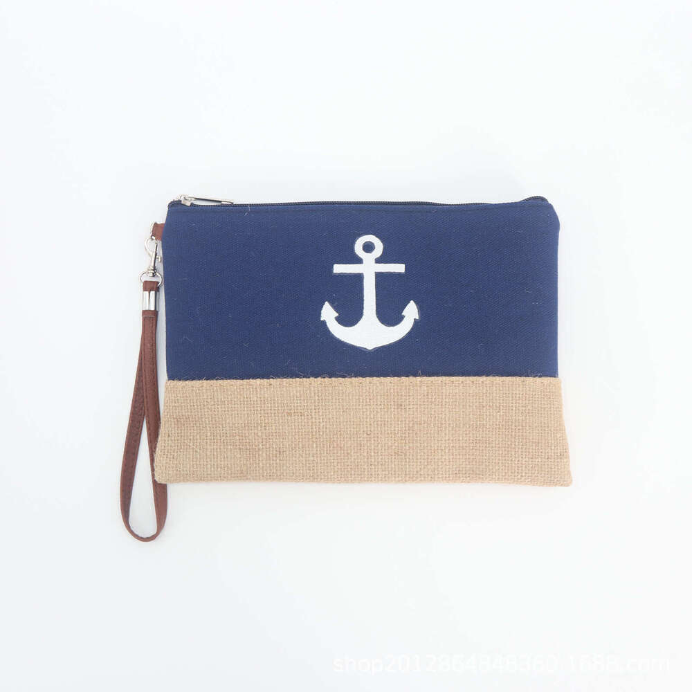 New Style Girly Coin Purse Women's Makeup Valentine's Day Event Straw Woven Pencil Case Linen Storage Bag