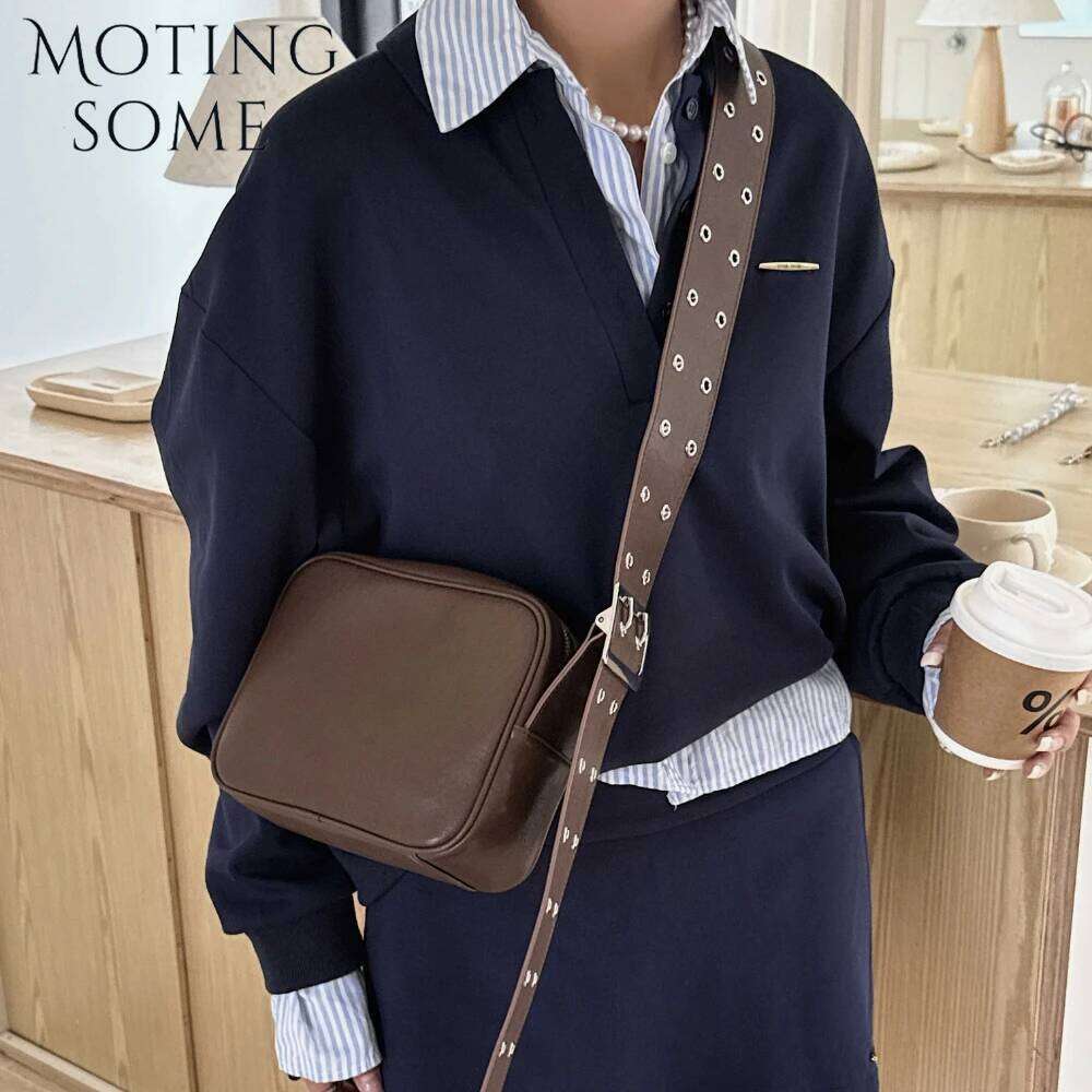 Motingsome Mini Bag Woman Genuine Leather Handabg Summer Beach Bags Crossbody Shoulder Messenger Small Satchel Pouch 2025 New