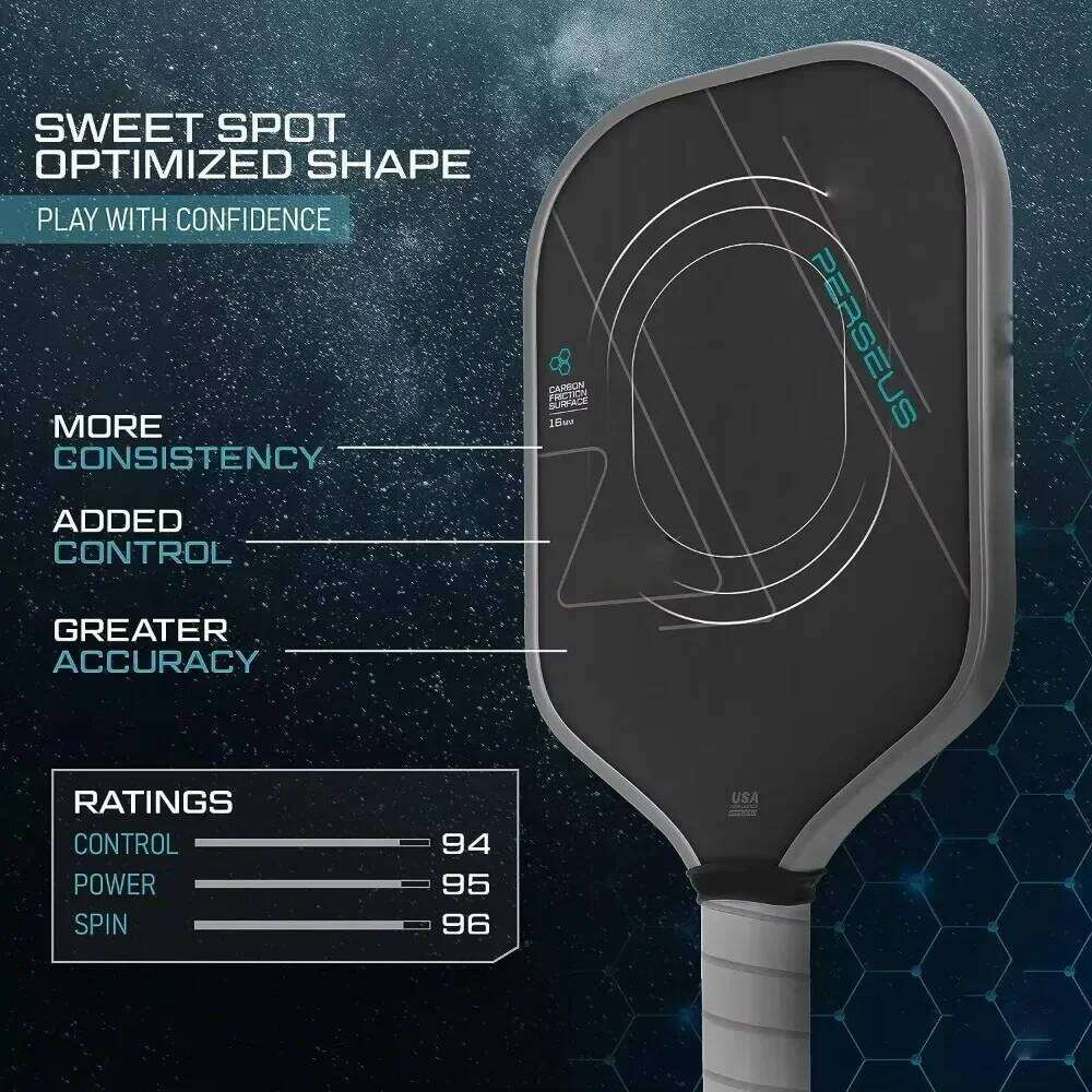 T700 Thermoformed Unibody Raw Fiber Pickleball Paddle Carbon Friction Surface SpinTextured Increased Power USAPA Approved