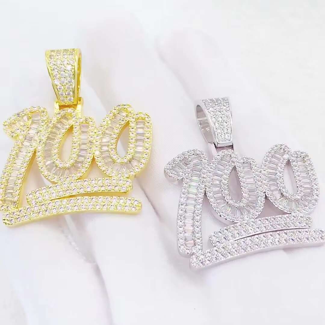 S925 Silver Moissanite Hip Hop Fashion Pendant