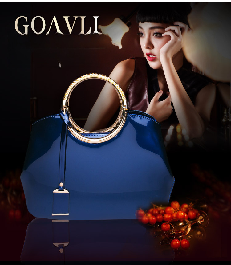 Free Shipping 2025 New Designer Bag Trend Glossy Leather Handle Women's Shoulder Bag Luxury Wallet High-quality Solid Color Handbag