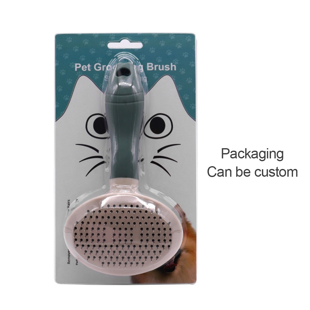 Cat Brush For Shedding, Cleaner For Indoor Cats, Self-Cleaning Slicker Brush For Dogs,Pet Brush Gently Removes Loose Fur Undercoat For Small Pet Rabbi