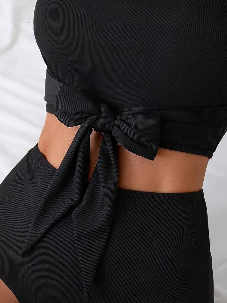 Tankini Woman Swimsuits Beach Wear 2025 Swimwear Women Two Piece Swimming Bikini Set Bathing Suit Monokini Bath Clothing